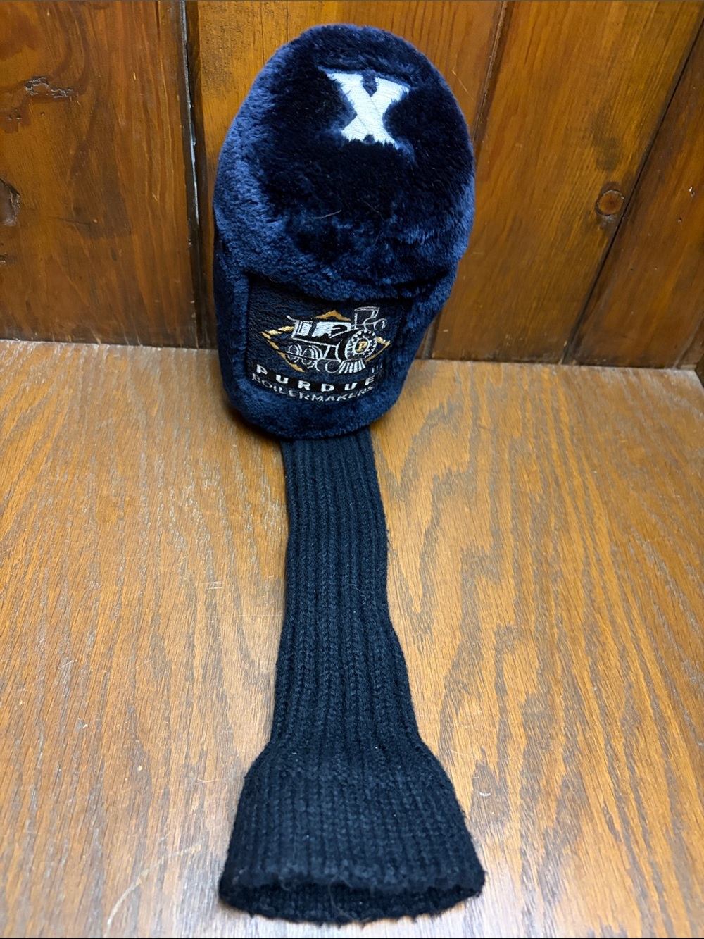 Purdue Boilermakers Black Plush Mallet Headcover for Golf